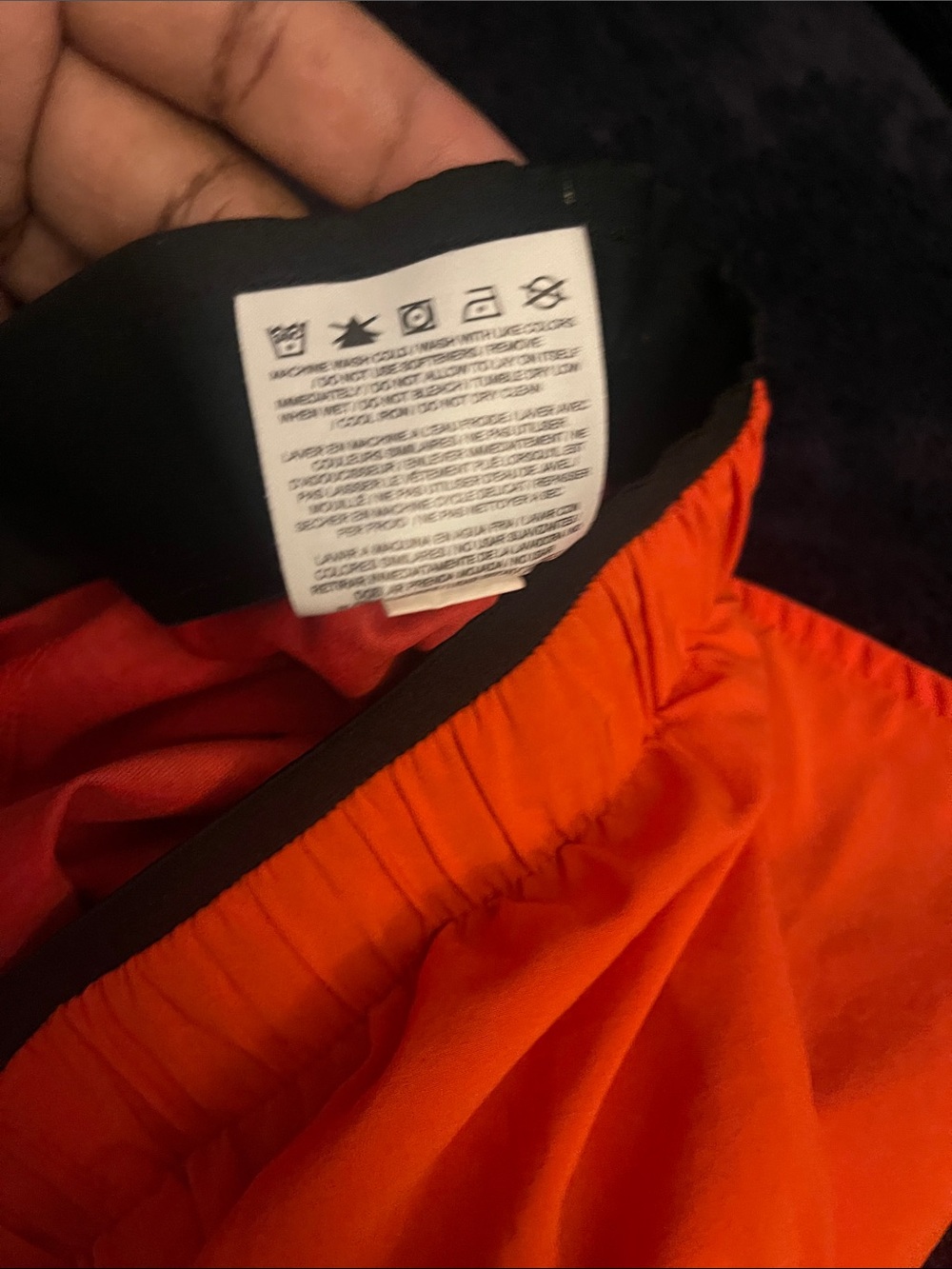 Nike Women's Full Flex 2-in-1 Twist Shorts Crimson Orange Black Size Medium NWOT - Picture 11 of 12